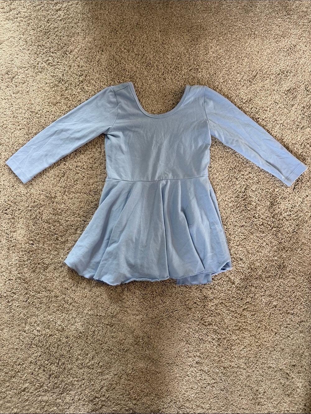 Alice + Ames Light Blue Girls' Long Sleeve Twirl Dress Leotard Dance Like-New 6